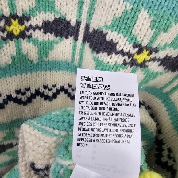 AMERICAN EAGLE‎ Vintage Oversized Knit Chunky Funnel Neck Sweater Women Sz M - Picture 12 of 12